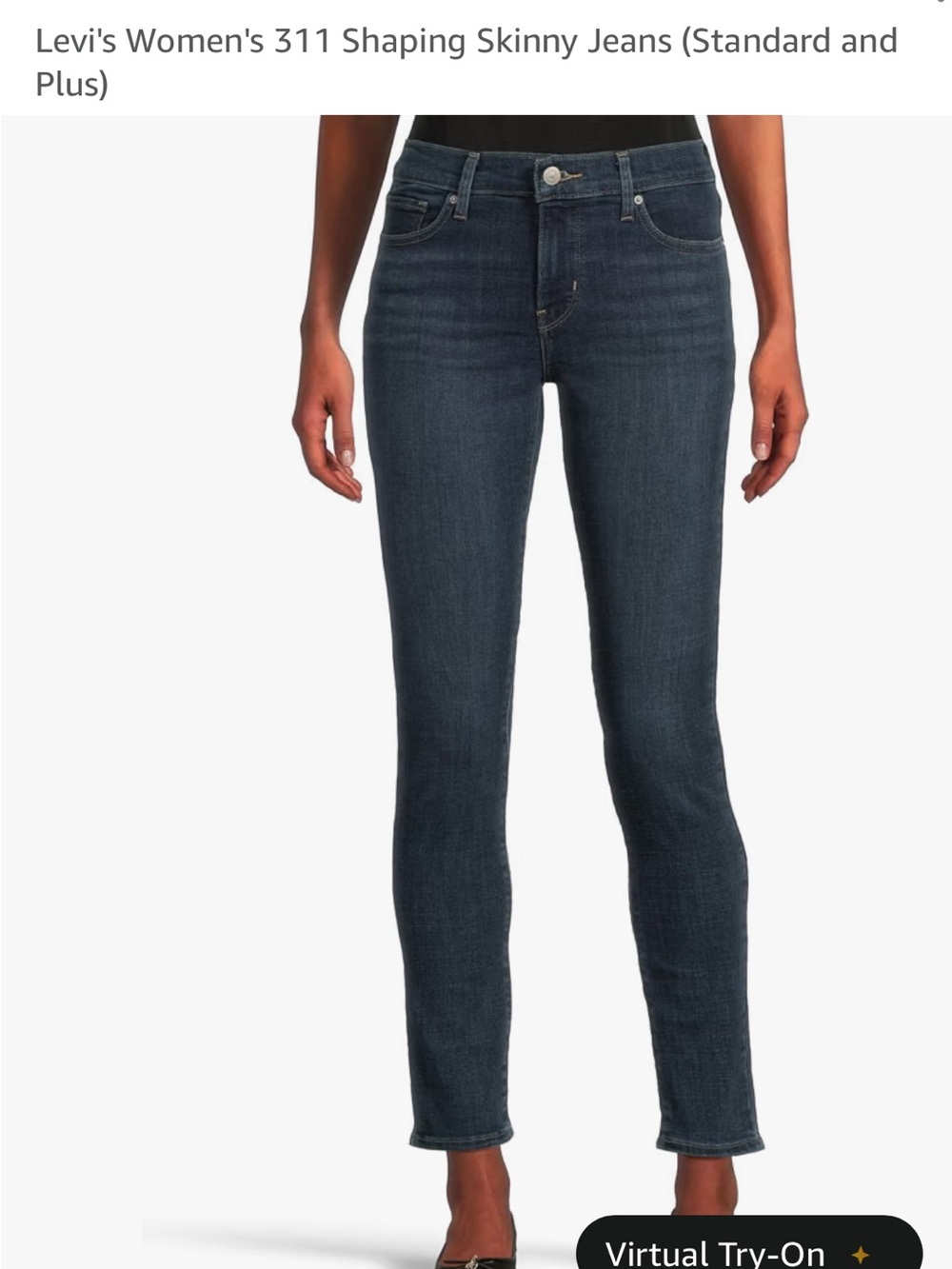 Levi's Women's Skinny Jeans in Dark Wash Blue